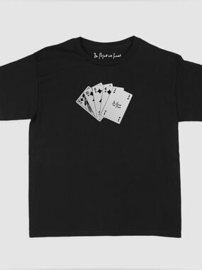 In Print We Trust counting cards baby tee small NWT
